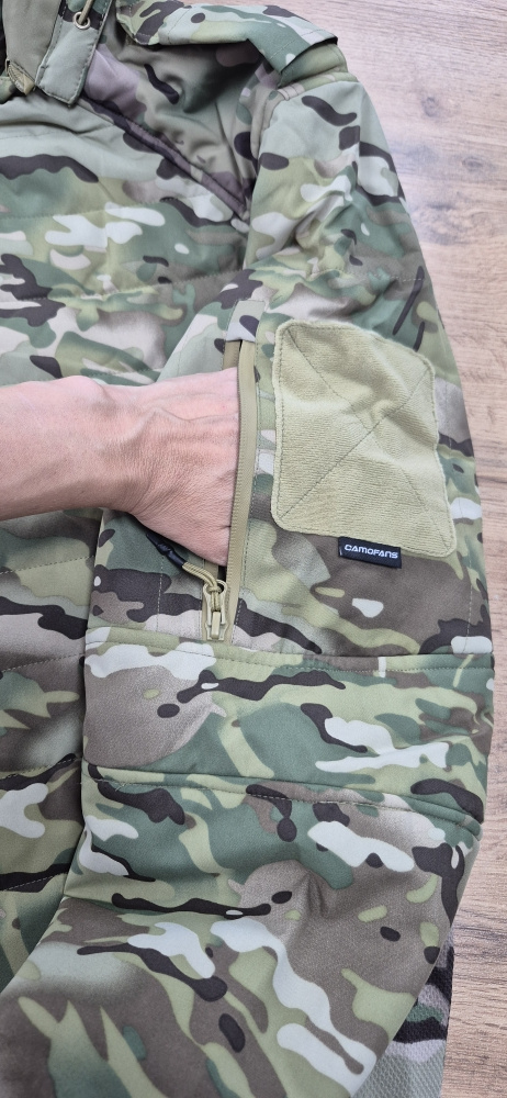 Куртка тактическая утепленная мультикам Camofans CF-FED012